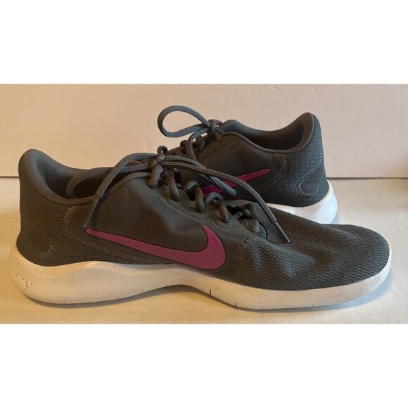 Nike Flex Experience Womens CD0228-002 Iron Grey Pink Size 10W Athletic Shoes - Picture 2 of 10